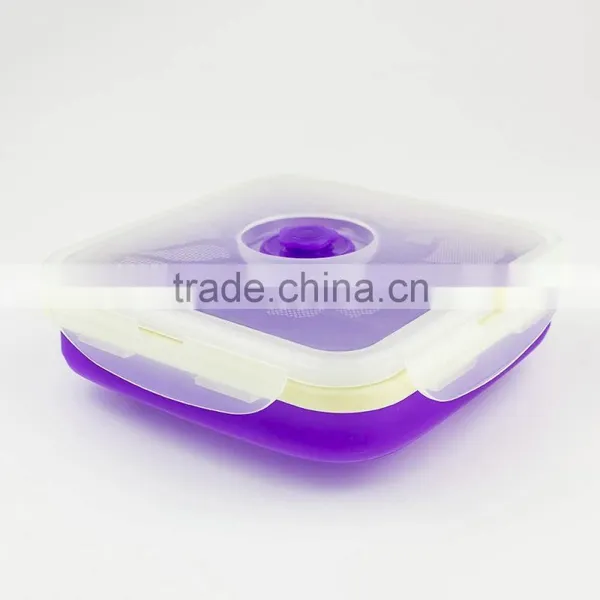 New Design High Quality Food Grade Silicone Kitchen Bowl/lunch Box/Microwave Food Container photo-3
