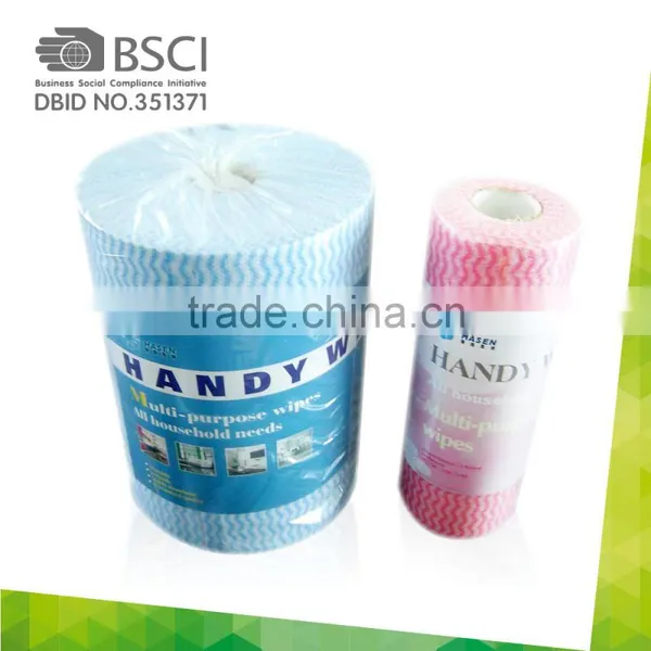 Cheap Good Quality Big Spunlace Nonwoven Fabric Rolls Muli-purpose Cleaning Wipes for Kitchen photo-4