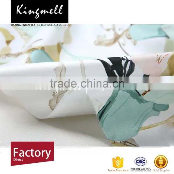 Cheap Digital Fabric Printed Silk Satin Tencel Silk Fabric photo-2