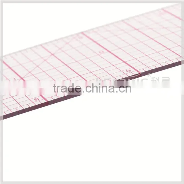 Kearing Brand 2"*18" Inch Transplant Flexible Straight 1.2mm Thickness Sandwich Line Quilting Ruler for Fashion Design#8085 photo-2
