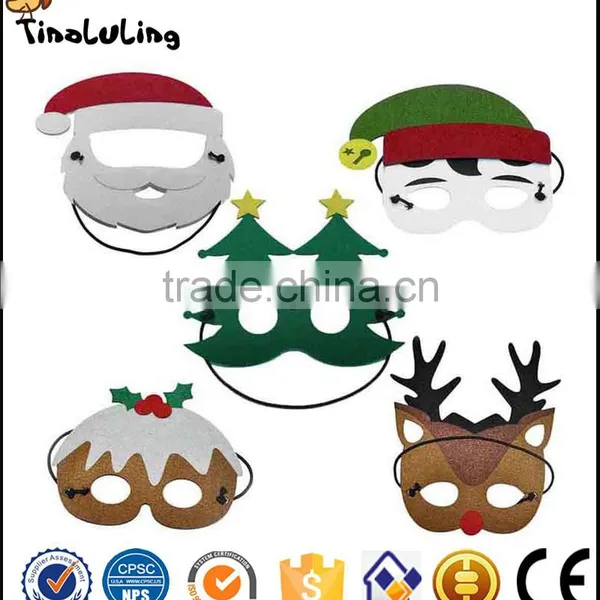 2017 Hot Items Popular Design Felt Mask for Christmas Season Gifts