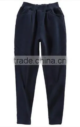 Wholesale Factory Products Plain Designs Cheaper Customs Slim Pants for Women KM0697 photo-4