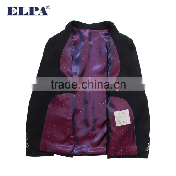 ELPA NXB0041 Designer Slimming Wholesale Black 3 Piece Kids Boys Suits photo-6