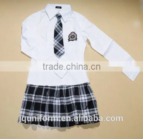 Juqian 2016 Junior and Senior Girls High School Uniforms Suit Vest Shirt Sports Uniforms photo-6
