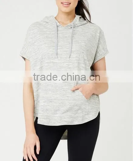 Maternity Wear Clothes Pregnant Women Oversized Short Sleeve Hoodie photo-2