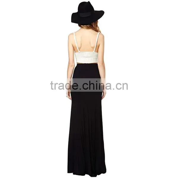 Guangzhou Long Black Knitted Cotton Skirt Models for Women photo-4