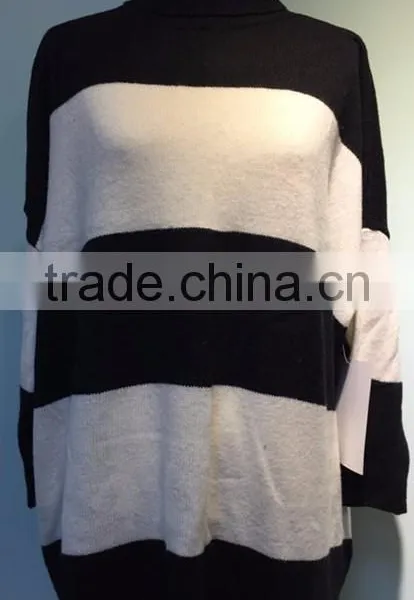 New Fashion Ladies Winter In-Stock Knitted Sweater, Fashion Ladies Bat Pullover Sweater photo-3