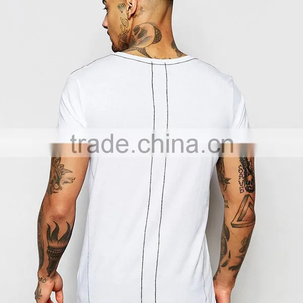 Guangzhou Shandao New Arrival Men 180g 95% Cotton 5% Spandex Summer Short Sleeve T Shirt Tattoo photo-2
