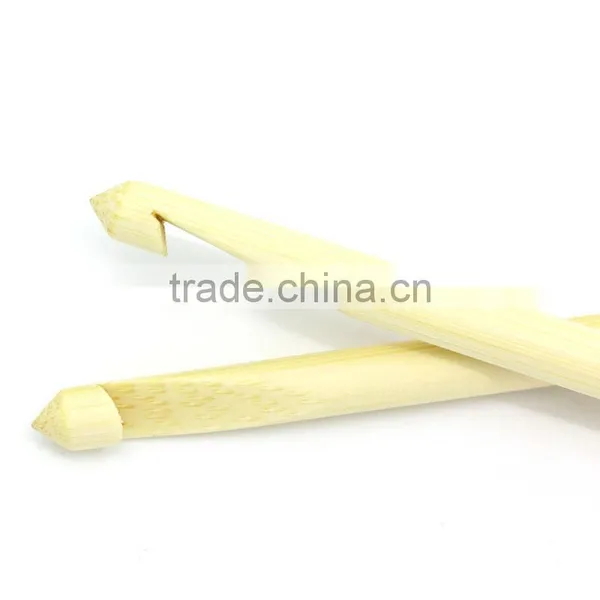 Custom Available Afghan Tunisian Double Ended Natural Bamboo Crochet Hooks Needles photo-3