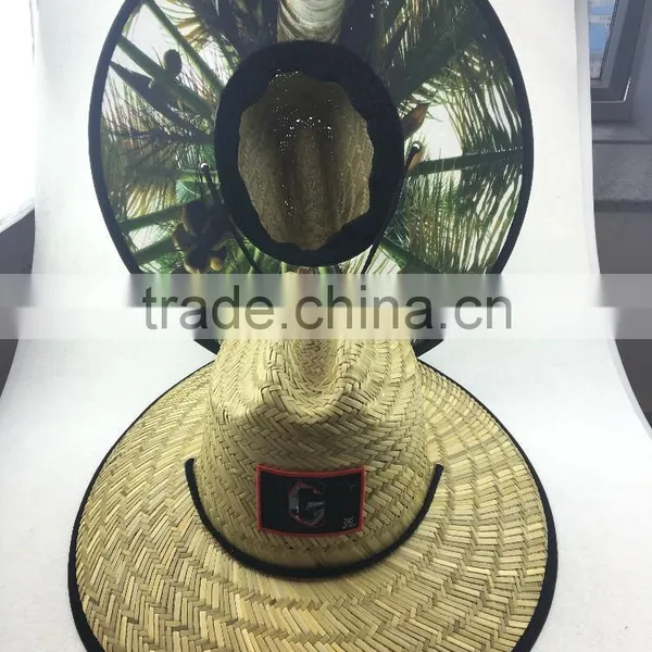YXH8/ Custom High Quality Straw Hat Outdoor Surf Straw Hat Wholeasle photo-2