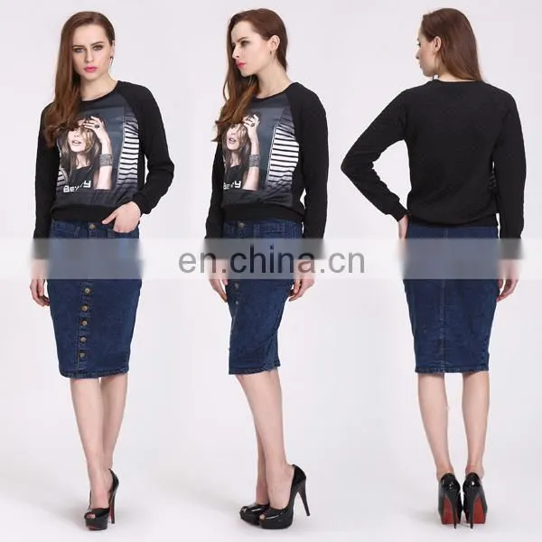 Ladies Printed Sports Long Sleeve Casual Daily Designed Top photo-5
