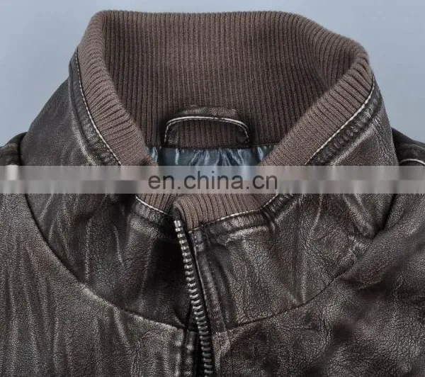 2015 Hot Sale Special pu Leather Jacket Men With Reasonable Price photo-5