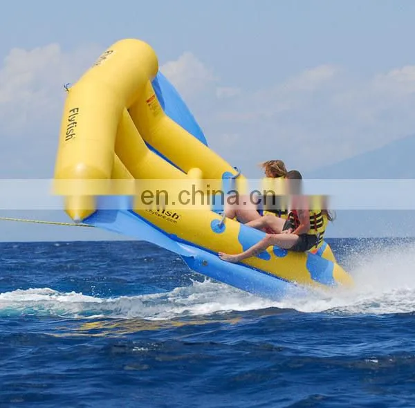 Top Quality 0.9mm PVC Inflatable Flying Towables Flying Fish Boat photo-3