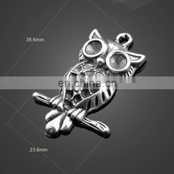 Wholesale Animal Owl Shape Pendant Alloy Pendant Key Chain Accessories photo-4