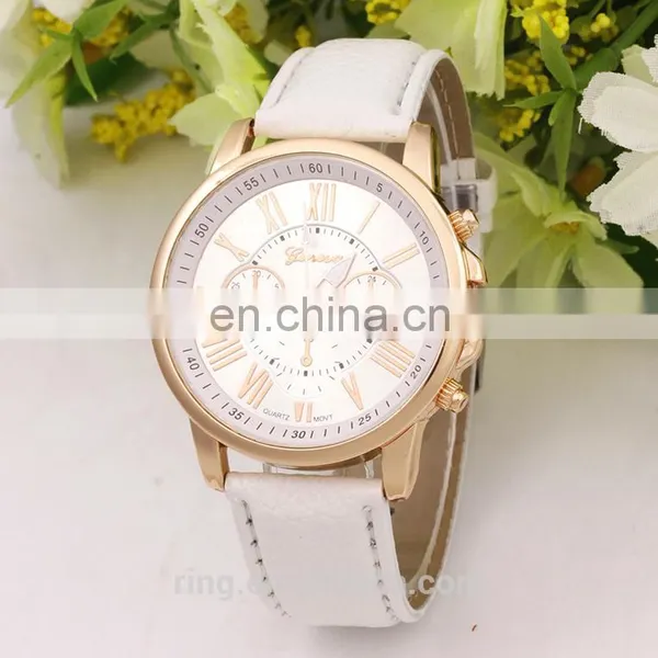 Alloy Case Quartz Watch With Leather for Mens photo-5