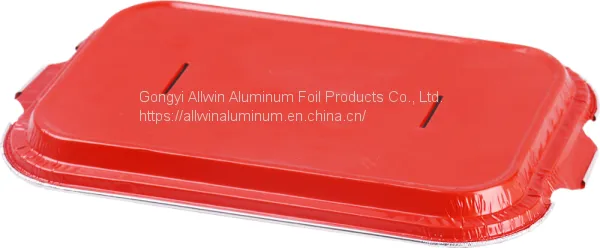 Disposable Color Coated Aluminum Foil Aviation Food Container photo-2