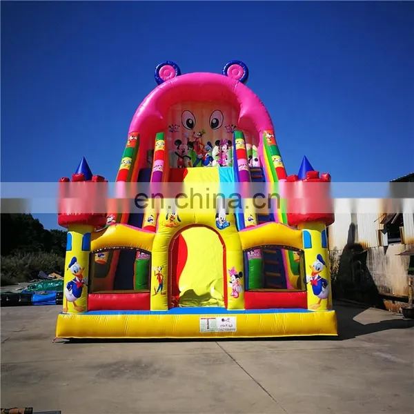 Huge Mouse And Donald Duck Theme Inflatable Bounce Slide For Rent photo-2