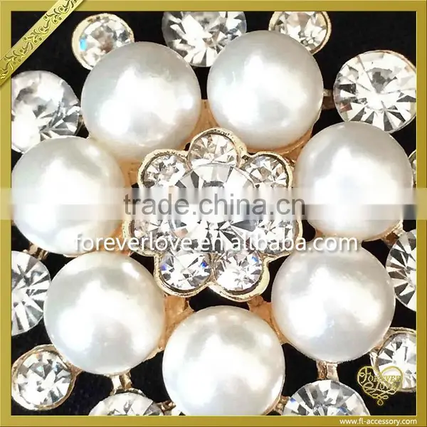 Soldering Pearls Strass Crystal Rhinestone Shoulder Brooch Pin Bling Large Rhinestone Brooches FB-031 photo-2