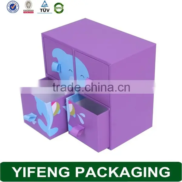 Purple 4 Case Packing Design Cute Clothes Cardboard Box photo-2