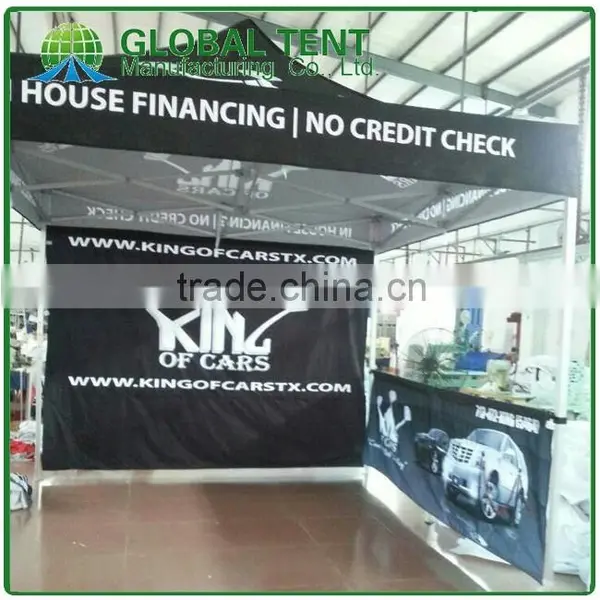 Custom Print Aluminium Pop Up Tent 3x3m ( 10ft X 10 Ft), Printed Canopy & Valance, Back Wall&2 Half Side Walls photo-2