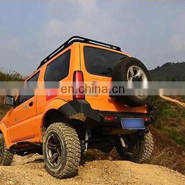 4*4 Hard Rear Bumper With Spare Tire Rack for Suzuki Jimny Car Accessories Rear Bar photo-3