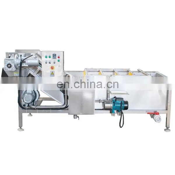 Easy Clean SUS304 Industrial Spray Air Bubble Rotary Vegetable Washer Fruit Washing Machine photo-3