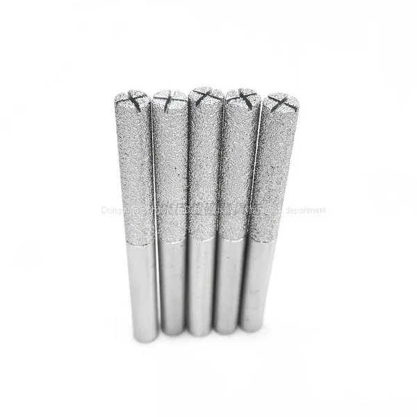 Customized Cross Groove Brazed Grinding Head 10mm Carbon Fiber Drilling and Edge Trimming Tolerance Small Diamond 50 Mesh photo-4