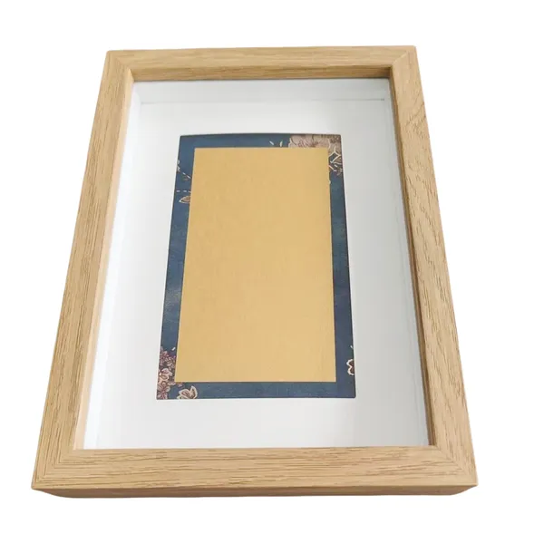 7 Inch 17.4 *12.4 cm Min Photo Frame Xuan Paper Frame Hollow Frame Decoration Picture Painting Calligraphy Frame photo-3