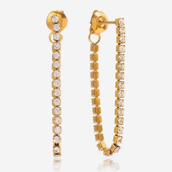 Fashion Jewelry Set Stainless Steel Necklace and Earrings Wholesale photo-4