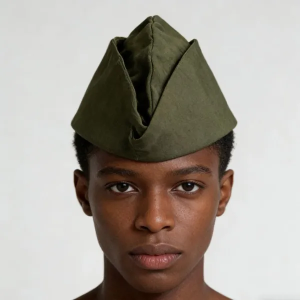 100% Polyester Soldiers Cap Stock Cheapest Black Red Blue Army Green 4 Colors photo-4