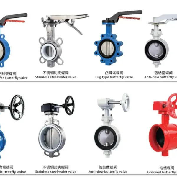 Cast Iron Steel Full PTFE Lined Flange End Wafer Type Butterfly Valve photo-4