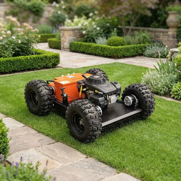 Vigorun Tech VTW550-90 Лучшая цена. Дальнодействующий пульт управления. 4WD газонокосилка. Скорость передвижения 6 км/ч