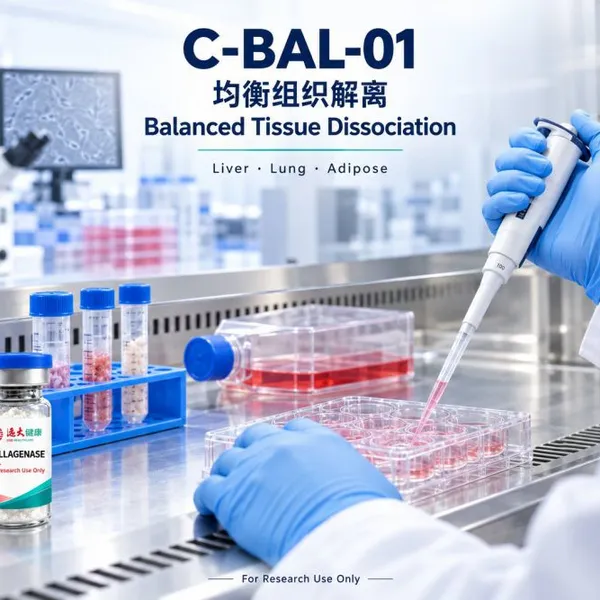 CGE Crude Collagenase Type 1 Powder C-BAL-01 High Activity Tissue Dissociation Enzyme for Primary Cell Isolation