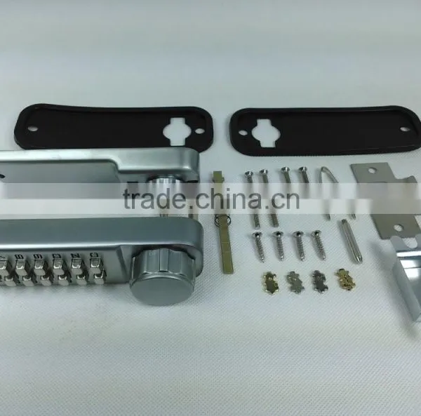 OSPON Keyless Mechanical Digital Combination Spring Latch Door Lock Stain Chrome OS12A photo-5