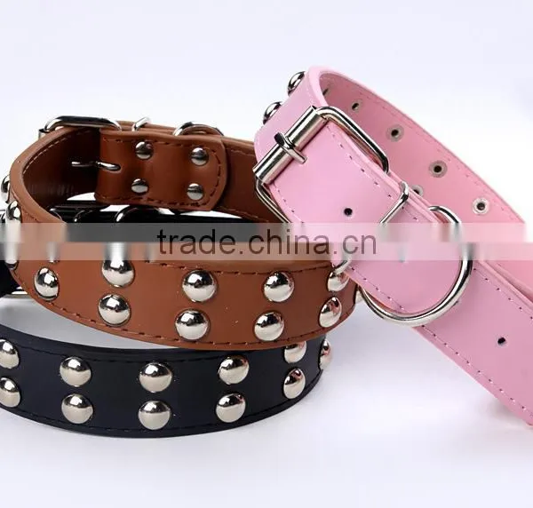 Factory Direct Sale Mushroom Nails Pet Collars Double Row Ornaments Dog Collar photo-2