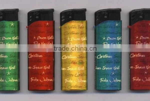 High Quality Disposable or Refillable Electronic Plstic Gas Lighter FH-809 With Wrpped Sticker photo-5