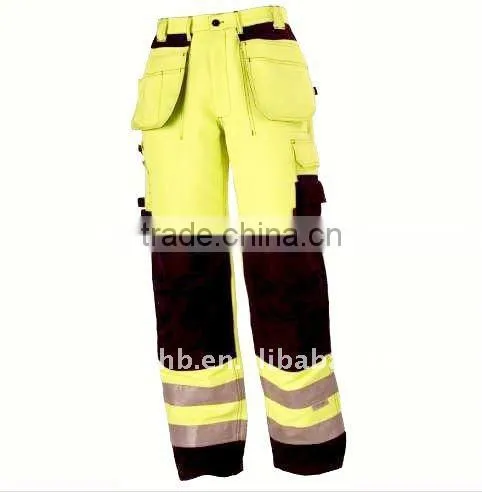 Yellow Reflective Work Trousers