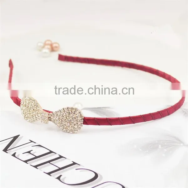 Lady Hairband Headband Hair Accessory Knotbow Crystal Metal Hair Band photo-4