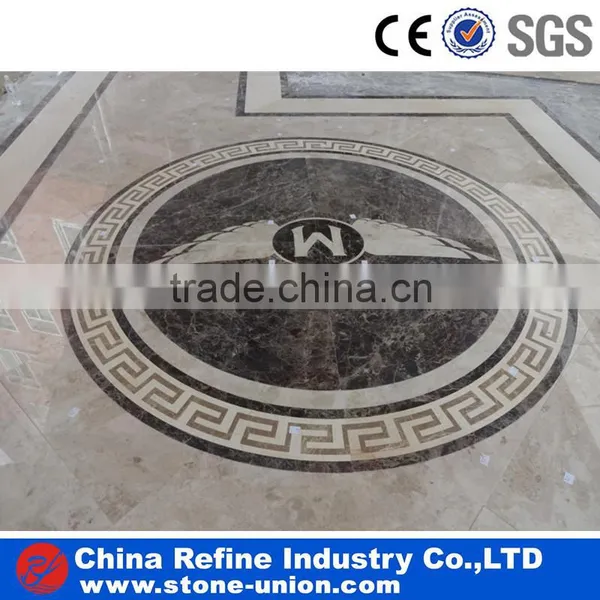 Customized Waterjet Marble Medallion Design