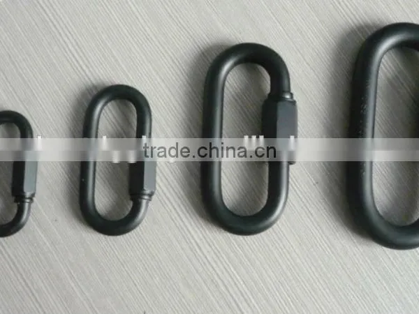 Metal Black Spray-paint Quick Link for Handbag Karabiner Rigging Hardwar Manufacturer photo-6