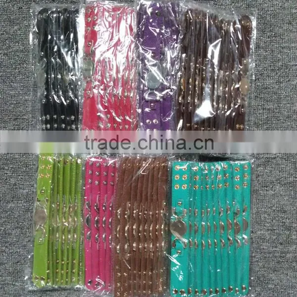 Wholesale Blanks PU Faux Leather Material Bracelet Wristlet Wrist Straps Quality Choice