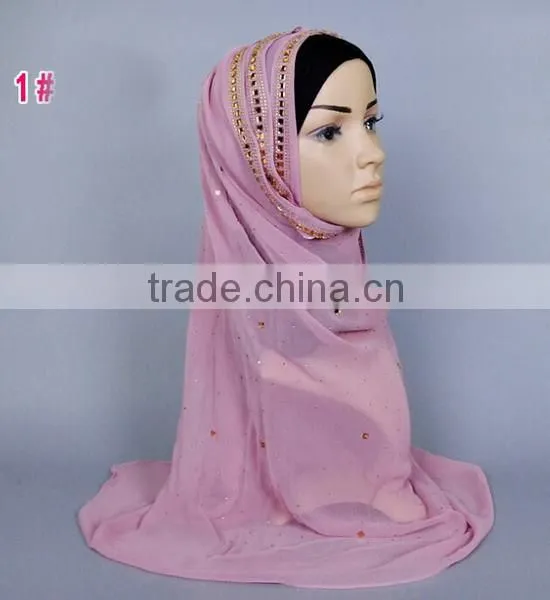 Fashion Scarf Scarf Muslim Scarf With Crystal photo-2
