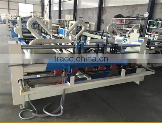 High Speed Corrugated Cardboard Folding Gluing Making Machine photo-2