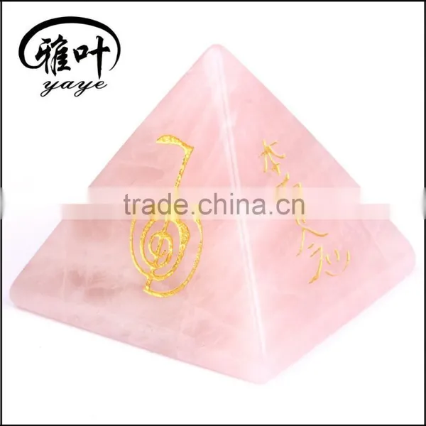 Wholesale Fengshui Crystal Pyramid Reiki Chakra Healing Rose Quartz Pyramids Supplier's Choice photo-2