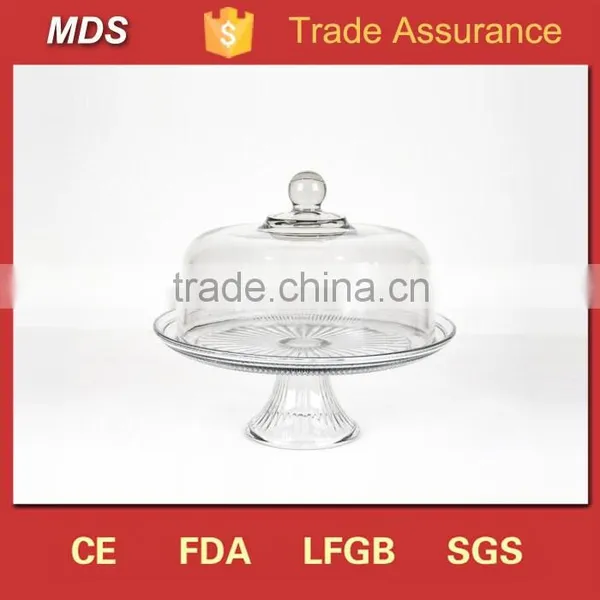 Home Gifts Handmade Clear Glass Dome Cake Cover photo-2