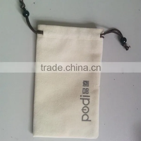 High Quality Velvet Fabric Pouch for Earings With Silver/golden Logo photo-5