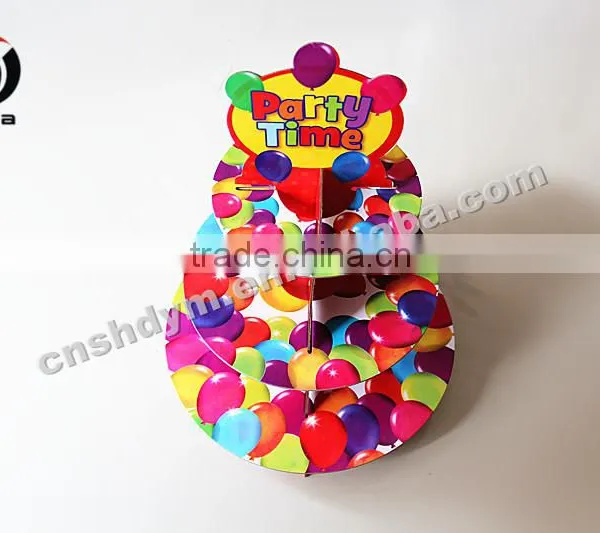 Good Quality Cardboard New Design Cake Stand