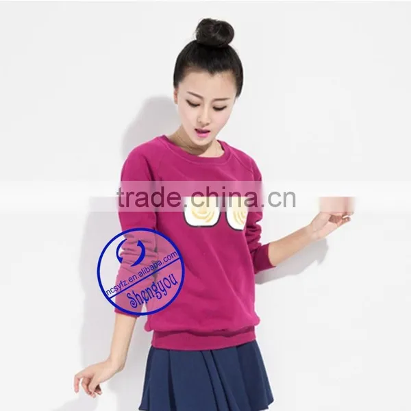 Made in China Womens Crewneck Custom Printed Sweatshirt photo-3