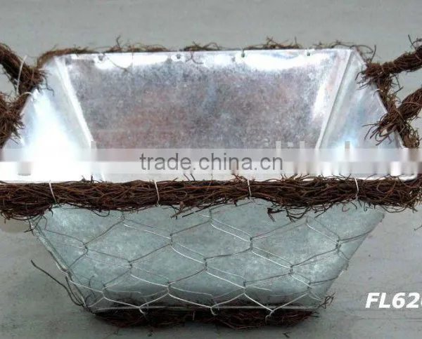 Zinc Flower Planter