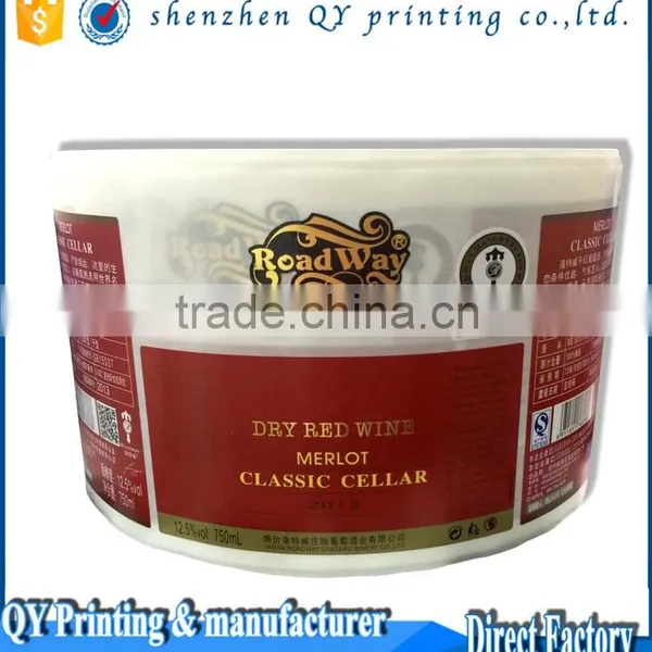 Top Selling Custom Printing Stickers Wine Bottle Label Standard Size photo-3